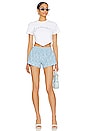 view 4 of 4 Boucle Towelling Shorts in Blue
