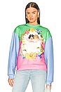 view 1 of 4 Alpine Angels Floral Collage Sweatshirt in Multi