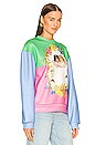 view 2 of 4 Alpine Angels Floral Collage Sweatshirt in Multi