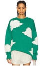 view 1 of 6 Cloud Sweater in Dark Green