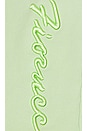 view 6 of 6 Gradient Squiggle Logo Joggers in Green