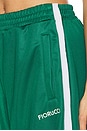 view 6 of 6 Puffy Piping Track Trousers in Dark Green