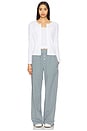 view 5 of 6 Gingham Logo Trousers in Dark Green