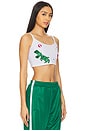 view 2 of 6 Multipatch Dinosaur Cropped Tank Top in White & Multi