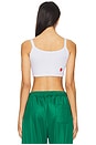 view 4 of 6 Multipatch Dinosaur Cropped Tank Top in White & Multi
