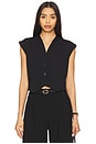 view 1 of 5 Embroidered Vest in Black