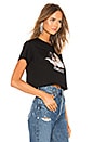 view 2 of 4 Vintage Angels Cropped Tee in Black