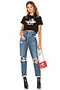 view 4 of 4 Vintage Angels Cropped Tee in Black