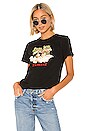 view 1 of 4 Andrea Fruit Angel Embroidery Tee in Black