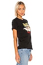 view 2 of 4 Andrea Fruit Angel Embroidery Tee in Black