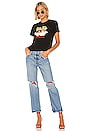 view 4 of 4 Andrea Fruit Angel Embroidery Tee in Black