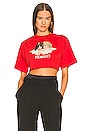view 1 of 4 Vintage Angels Cropped Tee in Red