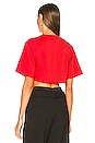 view 3 of 4 Vintage Angels Cropped Tee in Red