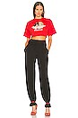 view 4 of 4 Vintage Angels Cropped Tee in Red