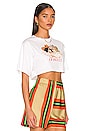 view 2 of 4 Cowboy Angels Crop Tee in White