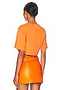 view 3 of 4 Vintage Angels Cropped T-Shirt in Orange
