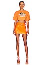 view 4 of 4 Vintage Angels Cropped T-Shirt in Orange