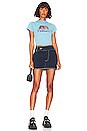 view 4 of 4 Milano Angel Crop Tee in Blue