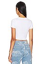 view 3 of 4 Cropped Angel Tee in White