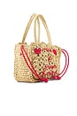 view 3 of 4 Made in Heaven Strawberry Raffia Mini Bag in Natural