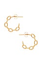 view 1 of 3 Mariah Hoop Earrings in Gold