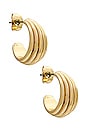 view 1 of 3 Karma Hoops in Gold