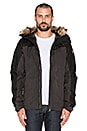 view 2 of 6 Singi Loft Jacket with Faux Fur Lining in Dark Grey & Black