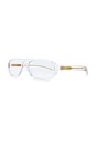 view 2 of 3 Penn Sunglasses in Clear Crystal & Clear Lens Blue Light