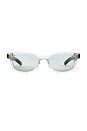 view 1 of 3 LUNETTES DE SOLEIL in Clear Crystal &Chill Out Green