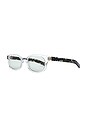 view 2 of 3 LUNETTES DE SOLEIL in Clear Crystal &Chill Out Green