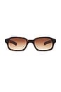 view 1 of 3 Hanky Sunglasses in Dark Tortoise & Brown Gradient