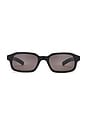 view 1 of 3 Hanky Sunglasses in Solid Black & Solid Black Lens
