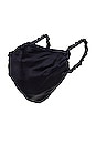 view 1 of 3 Silk Face Mask in Solid Black