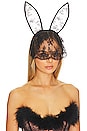 view 1 of 3 Veiled Bunny Ears in Black