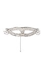 view 2 of 2 Crystal Eye Mask in Nickel