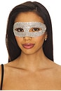 view 3 of 3 Crystal Eye Mask in Nickel
