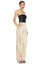view 2 of 3 Strapless Tailored Jumpsuit in Black & Bubbly