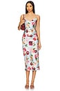 view 1 of 3 Cowl Neck Midi Slip Dress in Dreamy Floral Print