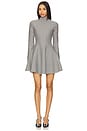 view 1 of 3 Knit Long Sleeve Dress in Heather Grey