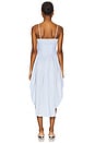 view 4 of 5 VESTIDO MIDI COM BOJO DE POPELINE in Stripe Sky
