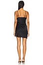 view 3 of 3 VESTIDO DE SEDA COM BABADOS in Black