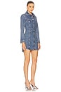 view 2 of 3 Denim Shirt Dress in Acid Blue Denim