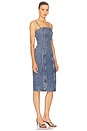 view 2 of 3 Snap Midi Dress in Acid Blue Denim