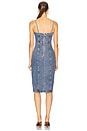 view 3 of 3 Snap Midi Dress in Acid Blue Denim