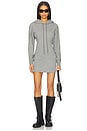view 1 of 3 Hoodie Corset Dress in Medium Heather Grey