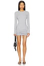 view 1 of 3 Riley Long Sleeve Dress in Medium Heather Grey