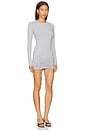 view 2 of 3 Riley Long Sleeve Dress in Medium Heather Grey