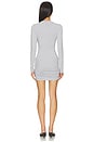 view 3 of 3 Riley Long Sleeve Dress in Medium Heather Grey