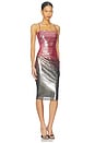 view 2 of 4 Ombre Shine Dress in Pink Metallic Ombre