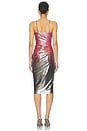 view 3 of 4 Ombre Shine Dress in Pink Metallic Ombre